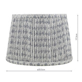 English Heritage St John Street Grey Cotton Empire Shade 25.5cm